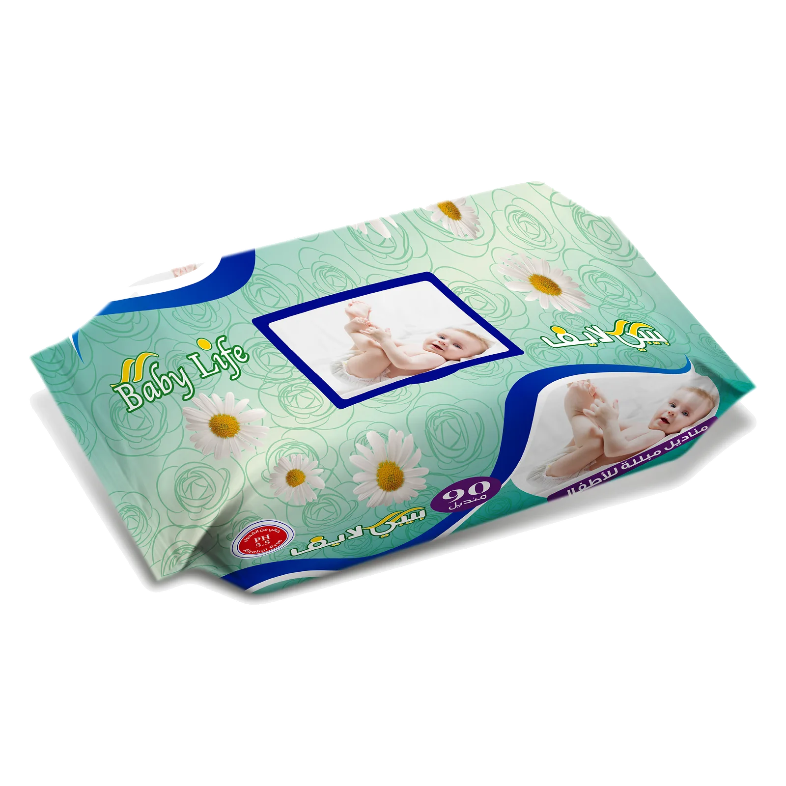 Baby Life Wipes — 90 wipes · green