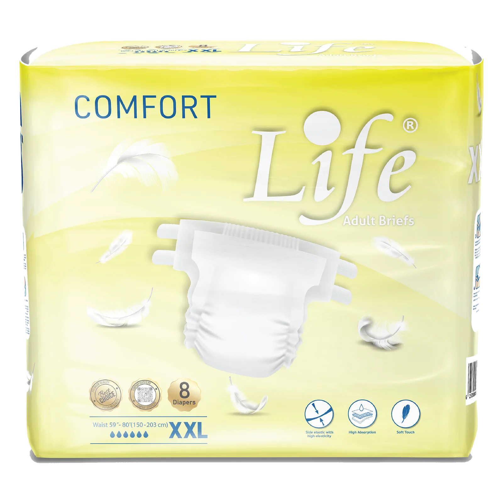 Life Adult Briefs — XXL · 8 briefs