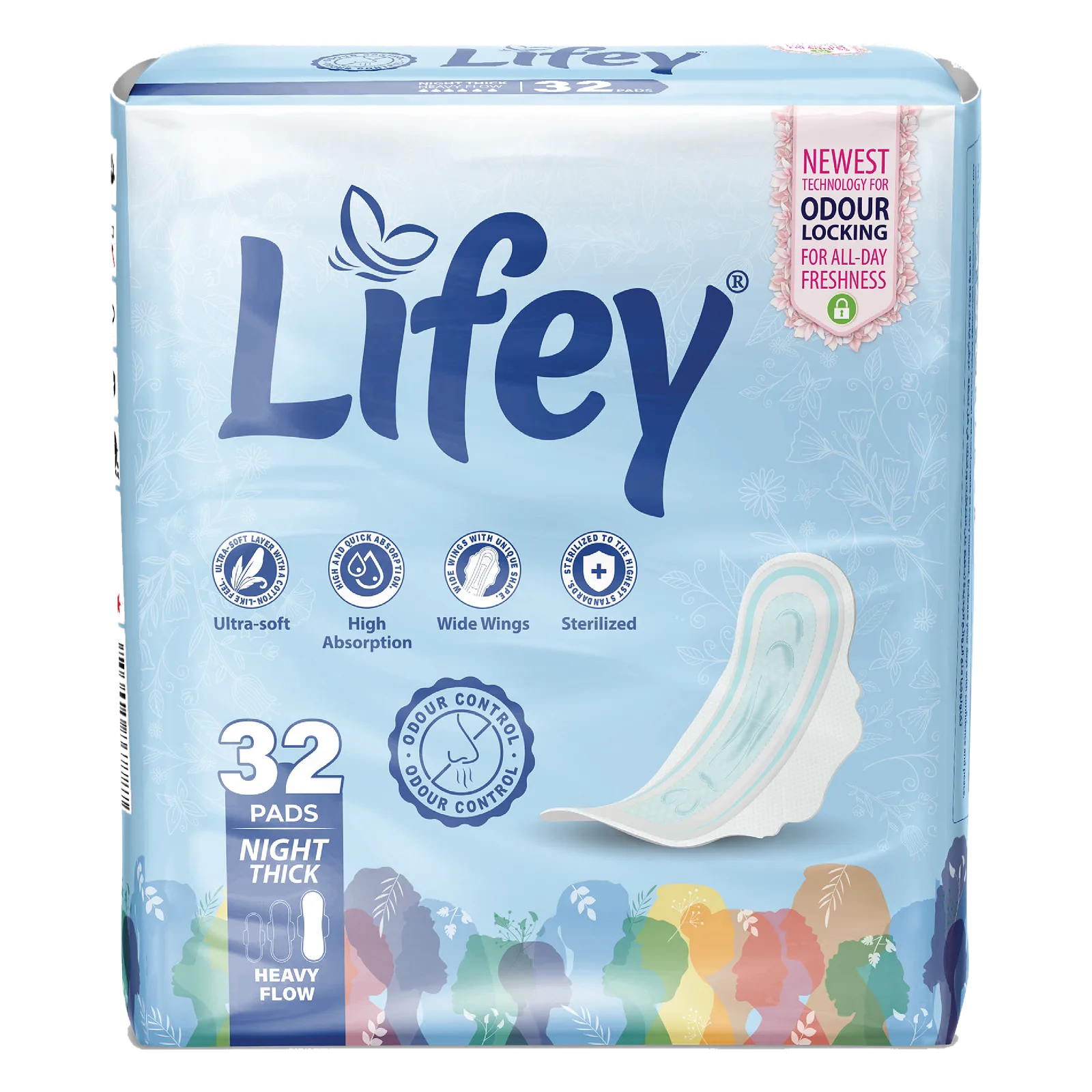 Lifey Thick — Night thick · heavy flow · 32 pads